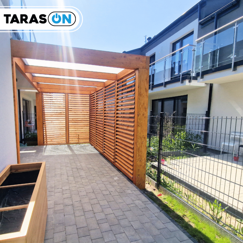 Pergola drewniana 230 x 430 cm