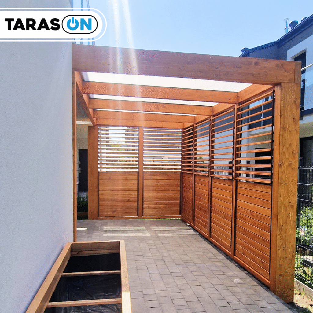 Pergola drewniana 230 x 430 cm