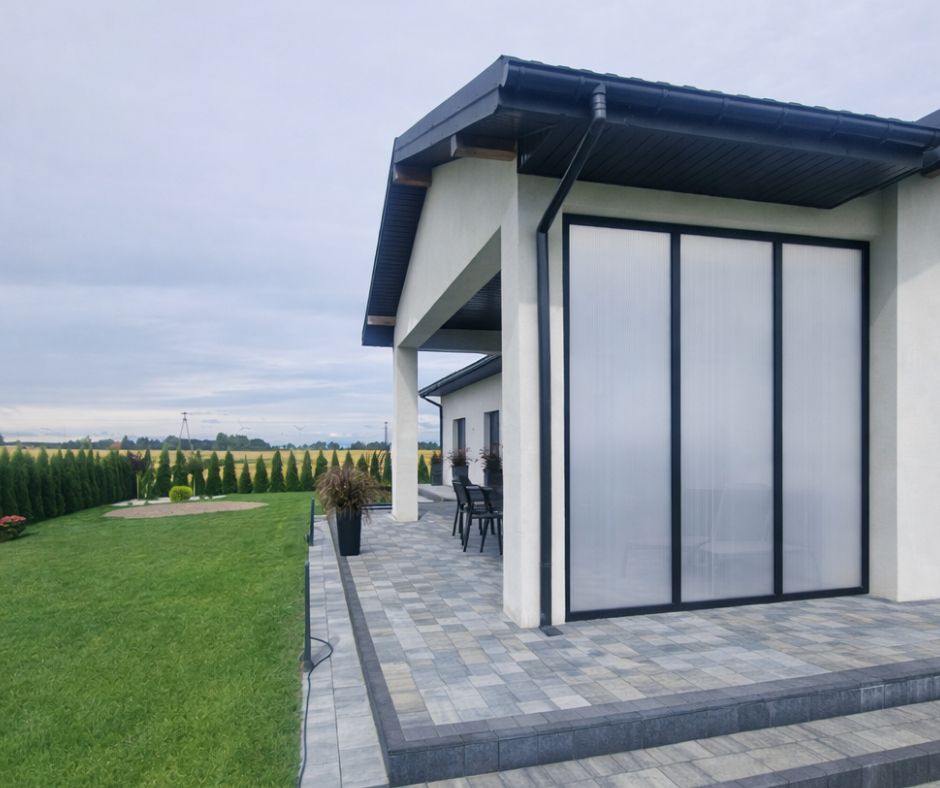 Stała zabudowa tarasu z poliwęglanu 10 mm